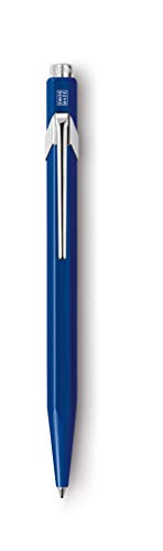 Caran d'Ache 849 Metal Range - Bolígrafo retráctil (aluminio), diseño con forma hexagonal, color azul
