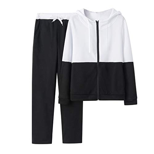 Chándal de Gimnasia Mujer Primavera Elegantes Tracksuits Set Splicing Sudadera Capucha y Pantalones Primavera Invierno Serie Chándal Deportivos para Jogging Gimnasio y Deporte al Aire Libre, Mujer, Chándal de Gimnasia Mujer Primavera Elegantes Tracksuits Set Splicing Sudadera Capucha y Pantalones Primavera Invierno Serie Chándal Deportivos para Jogging Gimnasio y Deporte al Aire Libre, Mujer,