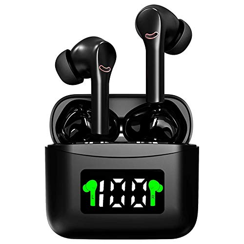 Chnrong Auriculares inalámbricos en la oreja, inalámbricos Bluetooth 5.2 auriculares con cancelación de ruido estéreo Hi-Fi TWS auriculares manos libres para videojuegos, teléfono móvil iPad Chnrong Auriculares inalámbricos en la oreja, inalámbricos Bluetooth 5.2 auriculares con cancelación de ruido estéreo Hi-Fi TWS auriculares manos libres para videojuegos, teléfono móvil iPad