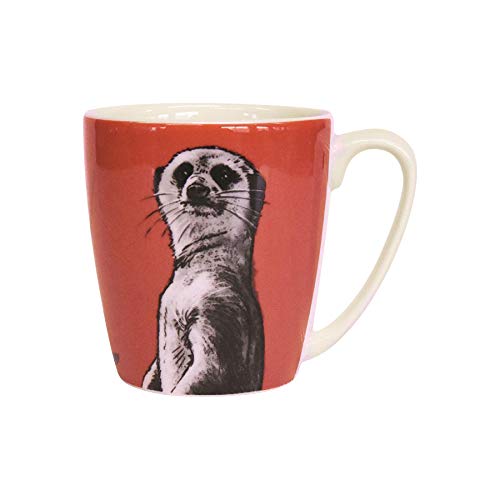 Churchill El Reino Animal - Taza Moderna Impreso Color del té Tazas de café - 300ml - Meerkat