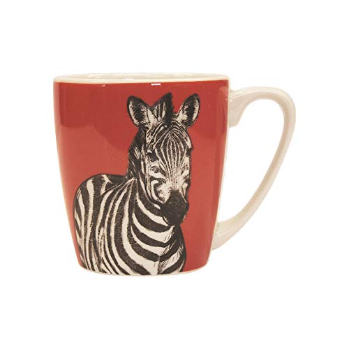 Churchill El Reino Animal - Taza Moderna Impreso Color del té Tazas de café - 300ml - Zebra