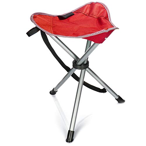 com-four® Taburete trípode, práctica Silla de Camping con Correa, Taburete Plegable de 3 Patas para Acampar, Playa, Vacaciones y Actividades al Aire Libre (01 Pieza - Rojo) com-four® Taburete trípode, práctica Silla de Camping con Correa, Taburete Plegable de 3 Patas para Acampar, Playa, Vacaciones y Actividades al Aire Libre (01 Pieza - Rojo)