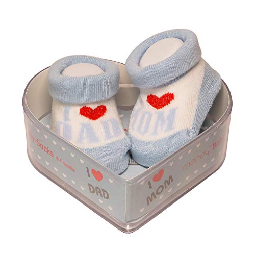 De regalo de calcetines para bebé Regalo único para baby shower o recién nacido para niños y niñas 1 par 0-3 meses