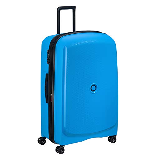 DELSEY Paris Belmont Plus Maleta, 82 cm, 123.3 litros, Azul Metalico