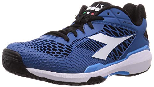 Diadora Zapatillas de tenis para hombre Speed Competition 5 Ag, color turquesa y blanco, color Azul, talla 44 EU Diadora Zapatillas de tenis para hombre Speed Competition 5 Ag, color turquesa y blanco, color Azul, talla 44 EU