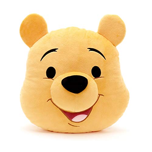 Disney Store - Cojín con cara de Winnie The Pooh de peluche original de Disney Disney Store - Cojín con cara de Winnie The Pooh de peluche original de Disney