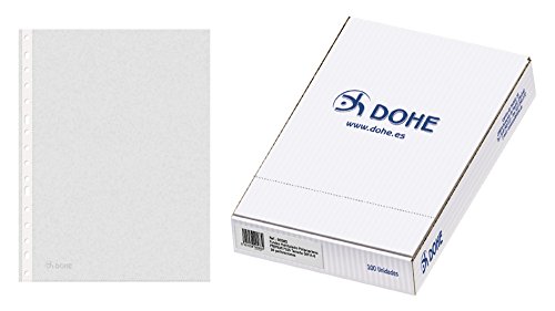 Dohe Premium - Pack de 100 fundas multitaladro A4, Plus