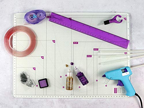 Dovecraft DCBS228 Essentials A3 Mat – For Cutting, Stamping, Mixed Media and Hot Glue Projects – Fits 12”x12” Paper – Craft Essential – Premium Tempered Glass, MultiColor, One Size Dovecraft DCBS228 Essentials A3 Mat – For Cutting, Stamping, Mixed Media and Hot Glue Projects – Fits 12”x12” Paper – Craft Essential – Premium Tempered Glass, MultiColor, One Size