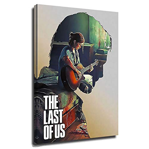 DRAGON VINES Póster de The Last Of Us en lienzo para pared, obra de arte para el hogar "Last of Us Part 2" Juego Pop Art American Doomsday Survival Game Pop Art 30,5 x 45,7 cm