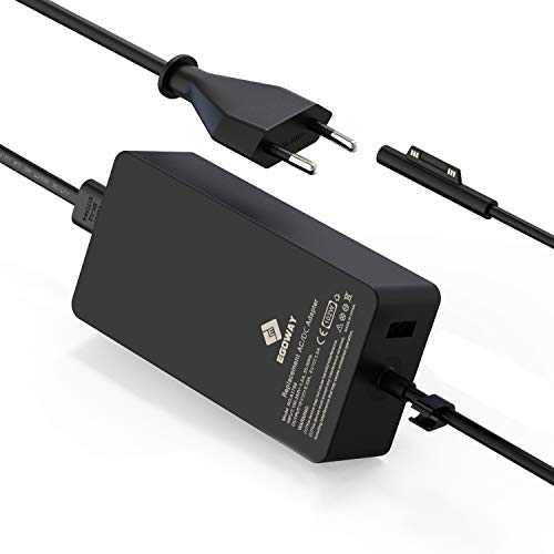 E Egway - Cargador para Surface Pro, 102 W, 15 V, 6,33 A, adaptador de alimentación para Surface Pro X Pro 7 Pro 6 Pro 5, Surface Laptop 3 2 1, Surface Book 2 y Surface Go