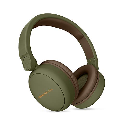 Energy Sistem Headphones 2 Bluetooth (Auriculares inalambricos,Circumaural, Plegable, bateria Recargable,Audio-in) Verde