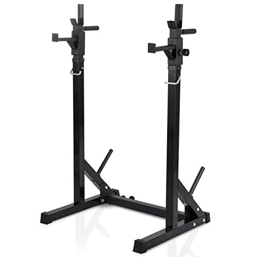 ershixiong Barra de pesas, soporte para sentadillas, altura doble ajustable, 250 kg, levantamiento de pesas para el hogar y el gimnasio