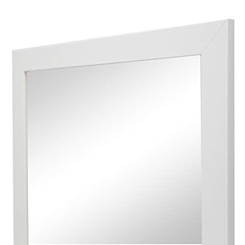 Espejo de Pared en Madera, Fabricado en España | Varios Tamaños y Colores | Ideal para Salón, Recibidor, Vestidor, Dormitorio y Baño. (397 Blanco, 57x157 cm) Espejo de Pared en Madera, Fabricado en España | Varios Tamaños y Colores | Ideal para Salón, Recibidor, Vestidor, Dormitorio y Baño. (397 Blanco, 57x157 cm)