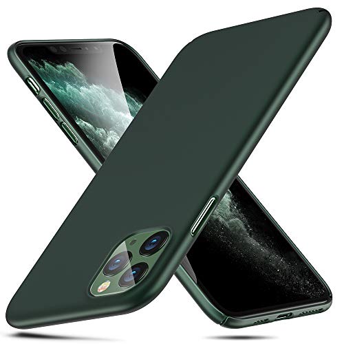 ESR Funda Ultrafina Compatible con iPhone 11 Pro (2019) 5,8 Pulgadas,Acabado Mate,Compatible con Carga Inalámbrica,Protección Mejorada para Pantalla y Cámara,Verde