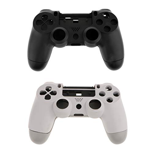 F Fityle 2 Pcs Protección Ergonómica de Piel Delantera Trasera, Funda Protectora de Plástico para Sony PS4 Pro Controller