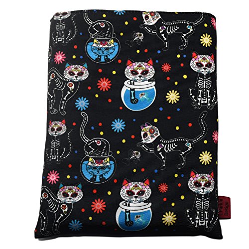 Funda de libro con estampado del Día de los Gatos Muertos, funda para libro de tamaño mediano, ideal como regalo para adolescentes