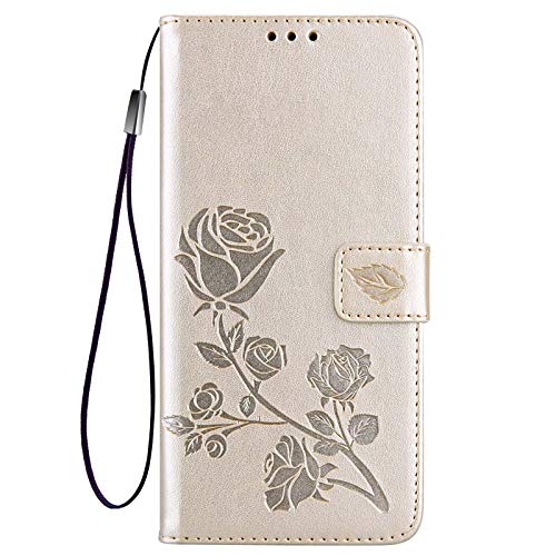 GOGME Funda para Samsung Galaxy S21 Plus(6.7") / S21+ 5G Funda, Suave PU/TPU Cuero Flip Carcasa Case Cover, Cubierta Magnética en Relieve de la Rosa, Billetera con Soporte/Tapa Tarjetas. Oro GOGME Funda para Samsung Galaxy S21 Plus(6.7") / S21+ 5G Funda, Suave PU/TPU Cuero Flip Carcasa Case Cover, Cubierta Magnética en Relieve de la Rosa, Billetera con Soporte/Tapa Tarjetas. Oro