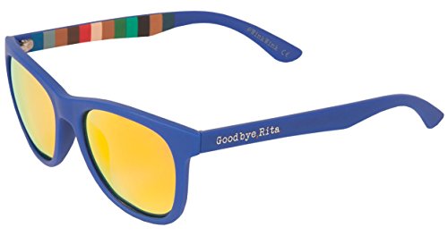 Goodbye, Rita. - Gafas de sol Polarizadas Color Azul - Lente espejo naranja - Modelo Turner