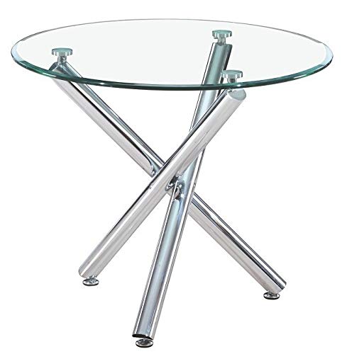 Grupo SDM Mesa Cocina o Comedor Cristal, 90 cms diámetro Grupo SDM Mesa Cocina o Comedor Cristal, 90 cms diámetro