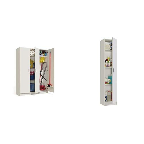 Armário habitdesign multiusos (blanco mate - melamina - 109 x 180 x 37