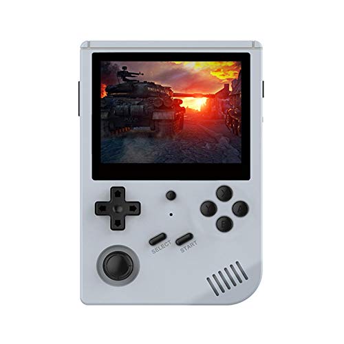 HAOCAI RG351V - Consola de juegos portátil Game Boy Advanced con 5000/10000 juegos clásicos, sistema de fuente abierta, pantalla IPS de 3,5 pulgadas, chip RK3326 retro