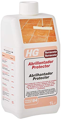 HG Abrillantador Protector 1L - Protege contra las manchas - Ayuda a mantener los suelos de terracota - fácil de aplicar