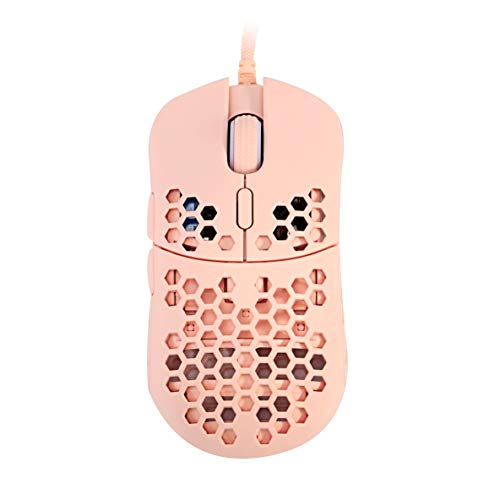 HK Gaming Mira S Ratón para Juegos con Cable Ambidiestro Honeycomb Ultralight RGB - 12000 cpp - 6 Botones - 61 g (Mira-S, Rose Quartz) HK Gaming Mira S Ratón para Juegos con Cable Ambidiestro Honeycomb Ultralight RGB - 12000 cpp - 6 Botones - 61 g (Mira-S, Rose Quartz)