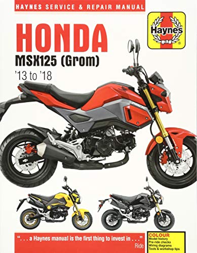Honda Msx125 (Grom) '13 to '18: Haynes Service & Repair Manual (Haynes Service and Repair Manual)