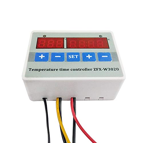 Huatuo ZFX-W3020 Pantalla digital Controlador inteligente de tiempo de temperatura Termostato Interruptor temporizador Ajustable con control de tiempo (220V)