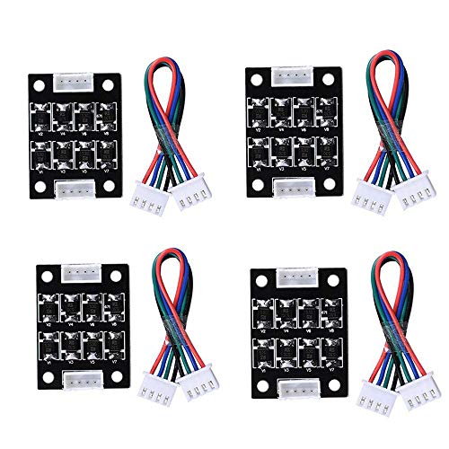 iHaospace TL-Smoother V1.0 3D Printer Smoother Addon Module for Pattern Elimination Motor Clipping Filter for Ender 3 CR-10S,Ender 5 Stepper Motor Drivers (Pack of 4pcs)