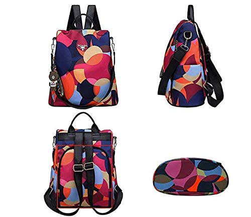 INTVN Mochila Oxford Mujer, Mochila Oxford antirrobo Impermeable para Mujer, Colorear Mochila Impermeable para Mujer (Arco Iris)