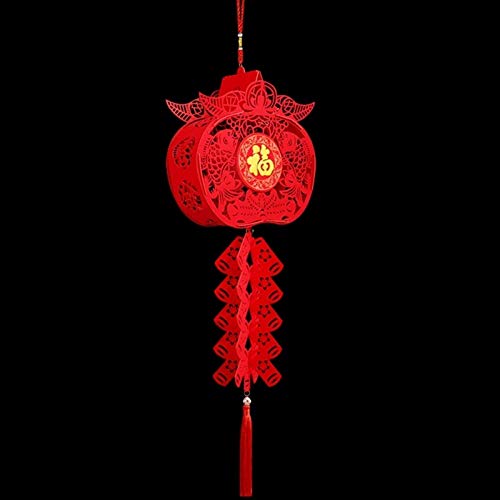 JAP768 Linternas Rojas Chinas for Decoraciones for el año Nuevo Chino Festival de Primavera Chino Bendición de la bendición Lampión China (Color : F)