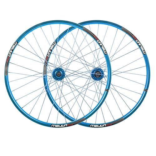 Juego de Ruedas de Bicicleta de 26 Pulgadas, llanta MTB de Doble Pared, Rueda Delantera Trasera de Bicicleta, 32 H, liberación rápida para 7 8 9 10 velocidades, Ruedas de Cassette de ciclism Juego de Ruedas de Bicicleta de 26 Pulgadas, llanta MTB de Doble Pared, Rueda Delantera Trasera de Bicicleta, 32 H, liberación rápida para 7 8 9 10 velocidades, Ruedas de Cassette de ciclism