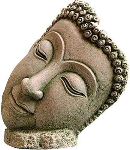 JYKFJ Estatua de Buda, Escultura de Cabeza de Buda Interior al Aire Libre, Estatua de decoración Zen, Figura de Buda Durmiente de 4.7 Pulgadas
