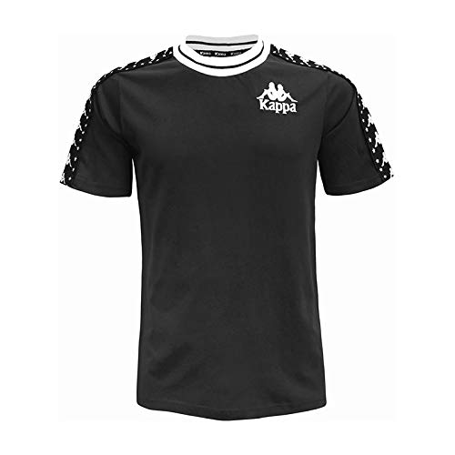 Kappa Anchen Authentic T Camiseta, Hombre, Negro (Black/White), L