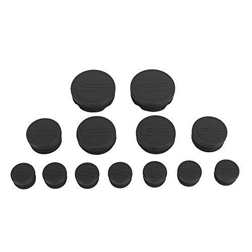 Kit de enchufe de cuadro tapas de los extremos del marco Conjunto de cubierta decorativa para R1200GS LC 2013-2016 (Negro)
