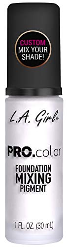 L.A. Girl Mezclador de Base Pro.color Mixing Pigment, Blanca, 30 ml