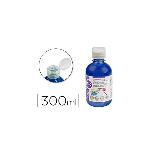 Liderpapel TP43 - Tempera liquida, 300 ml, color azul marino metalizado