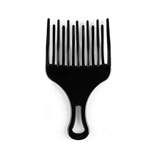 LJQLXJ peine 1Pc Pro Insert Afro Hair Pick Big Tooth Comb Hair Fork Plastic Curl Hair Brush High& Low Gear Comb Anti-static,2
