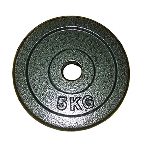 LOFAMI Discos de Pesas Discos Olímpicos Puros Placas de Hierro Peso Placas Placas de Fitness con Barra Mancuernas con Barra de Gimnasio en casa Discos de Pesas para Musculación (tamaño : 5kg)