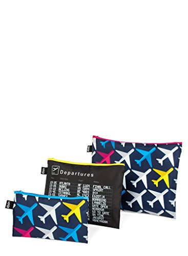 LOQI Artist Airport Airport Zip Pockets Funda de carné, 32 cm, Multicolor (Multicolour)