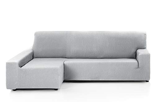Martina Home Funda de sofá, para sofás de 240-280 cm, Gris Alma, Chaise Longue Brazo Izquierdo