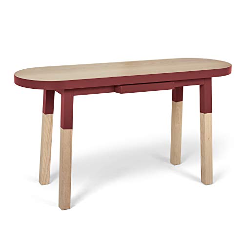 Mon pequeño mueble francés para escritorio, consola roja, 100 % fabricado en Francia