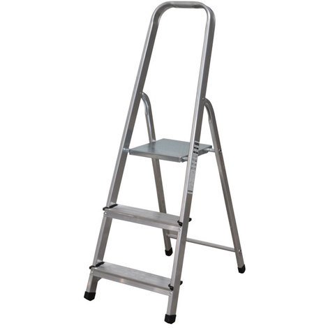 NAWA Escalera Plegable 3 Peldaños de Aluminio. Escadote 3 Degraus. EN 131 Capacidad Máx. 150 kg. Hecho/Fabricado en Europa. BTF-TJL103 NAWA Escalera Plegable 3 Peldaños de Aluminio. Escadote 3 Degraus. EN 131 Capacidad Máx. 150 kg. Hecho/Fabricado en Europa. BTF-TJL103