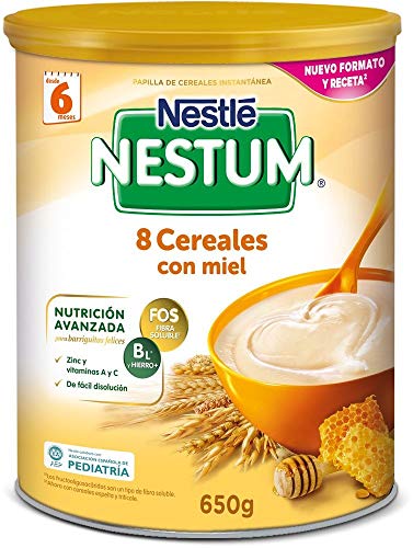 Nestlé - Papilla 8 Cereales con Miel Nestlé Nestum Expert 6m+ 600 gr