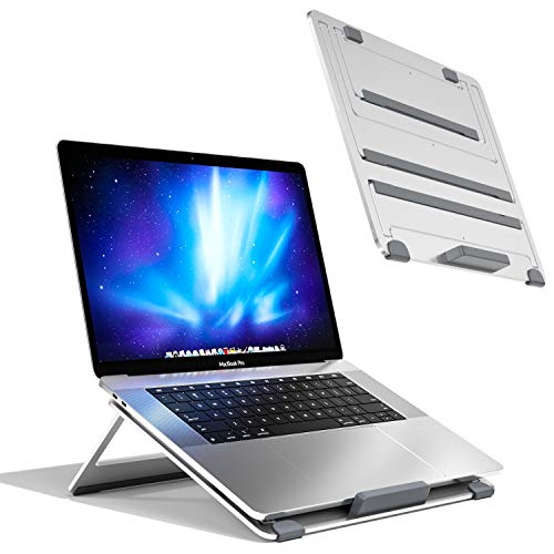 Newaner Soporte para portátil con ventilación de aluminio,Plegable,Adjustable, Escritorio altura regulable,compatible con portátiles (10-17 pulgadas), incluyendo MacBook Pro/Air Surface