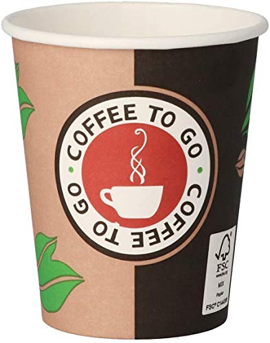 Olife 100 Coffee to Go - Vasos de papel (200 ml, 100 unidades)