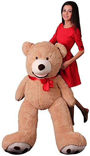 Oso Peluche Gigante 160 cm - Peluches Para Bebes - Peluches Gigantes Osos - Giant Teddy Bear - Osos de Peluche Gigantes - Regalo de Cumpleaños, Regalos Originales Para Una Novia - Marrón Oso Peluche Gigante 160 cm - Peluches Para Bebes - Peluches Gigantes Osos - Giant Teddy Bear - Osos de Peluche Gigantes - Regalo de Cumpleaños, Regalos Originales Para Una Novia - Marrón