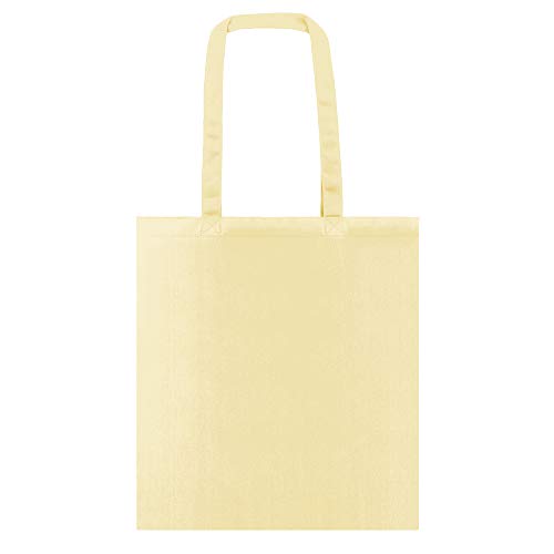 Pack de 50 bolsas de algodón de 38x42cm y asas largas Pack de 50 bolsas de algodón de 38x42cm y asas largas
