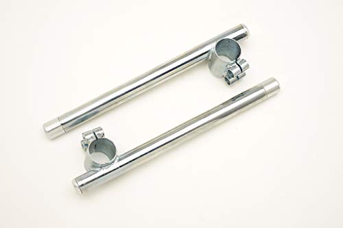 Par de semimanillares de acero galvanizado compatibles con motos Aermacchi DM 32 mm